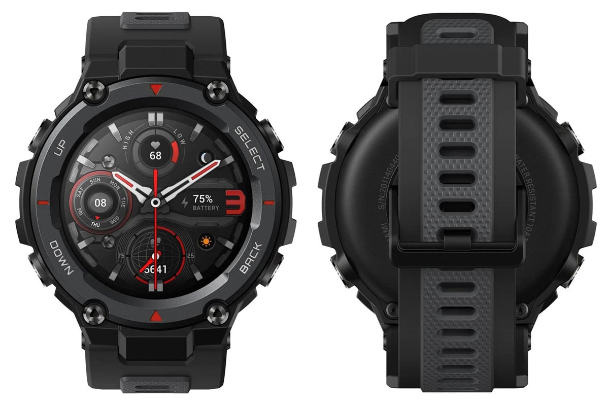 Amazfit T-Rex Pro with AMOLED Display, Heart-rate & SpO2 Monitoring