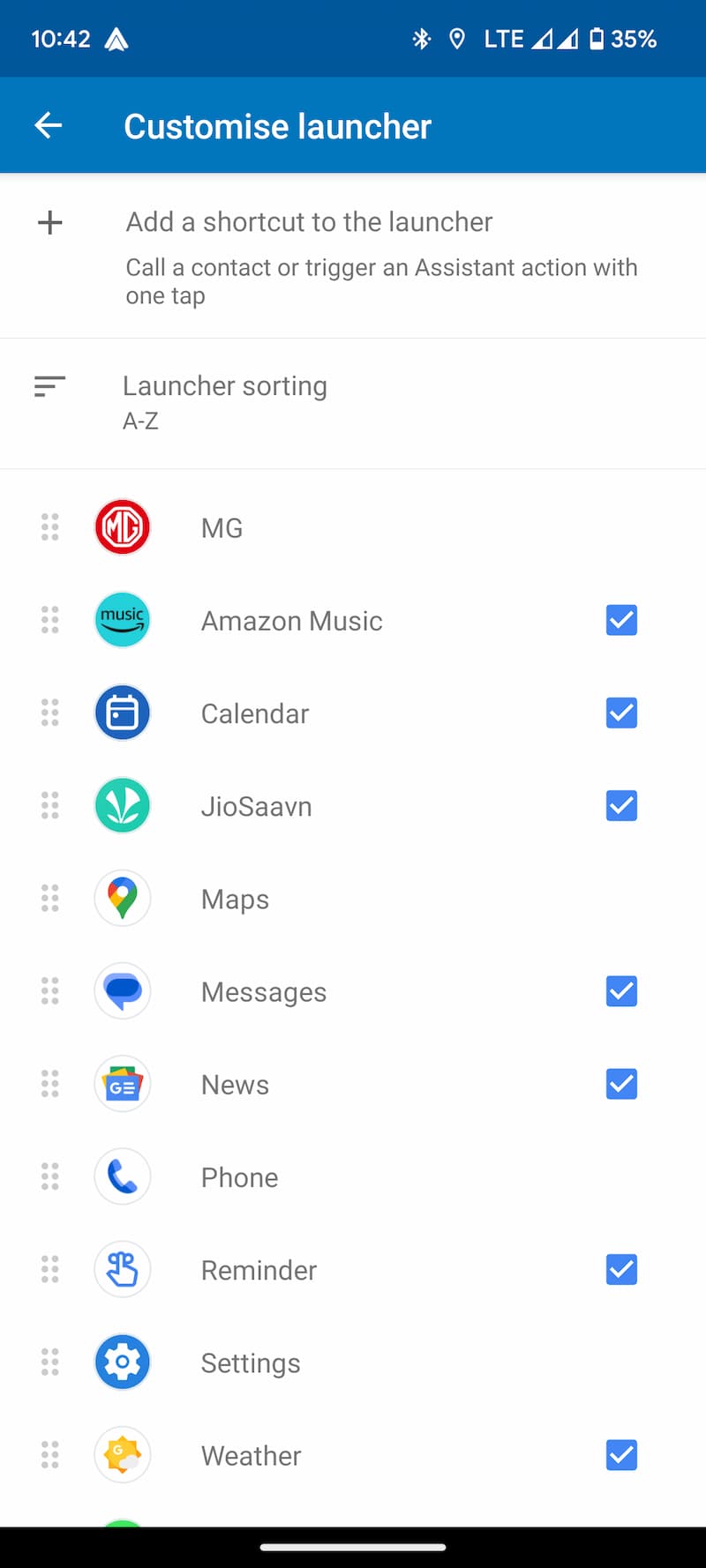 Android Auto Customize Launcher