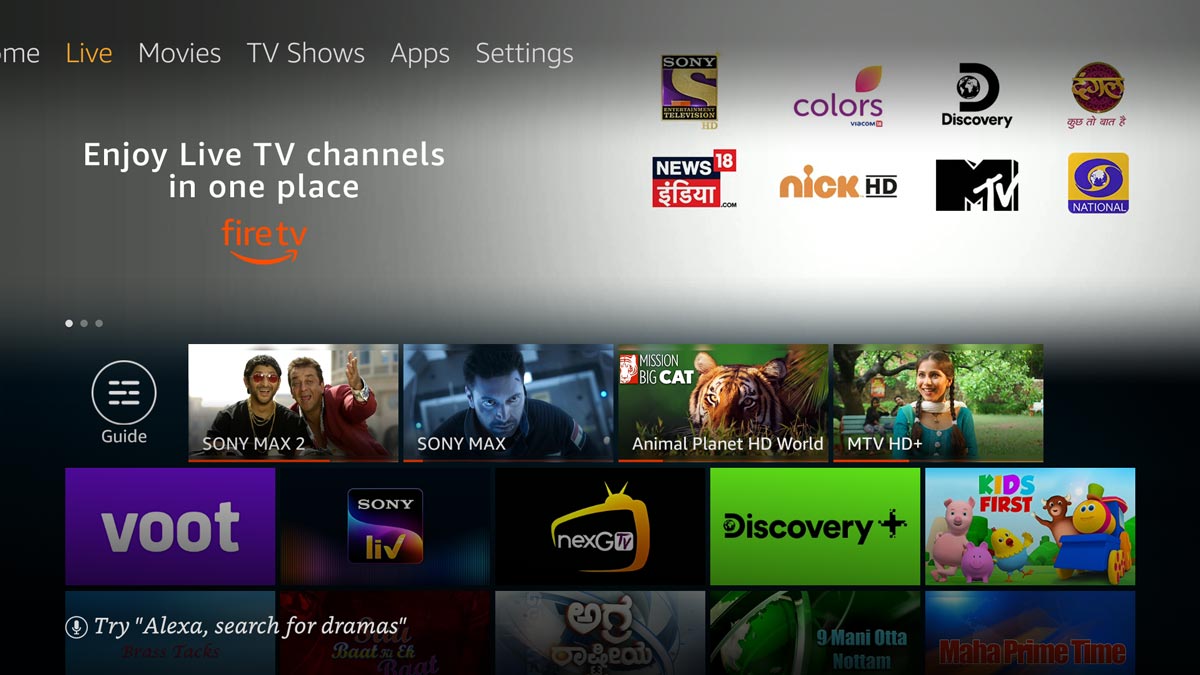 Now You can Watch Live TV on Fire TV Devices: SonyLIV, Voot, Discovery+ and  more - GizArena