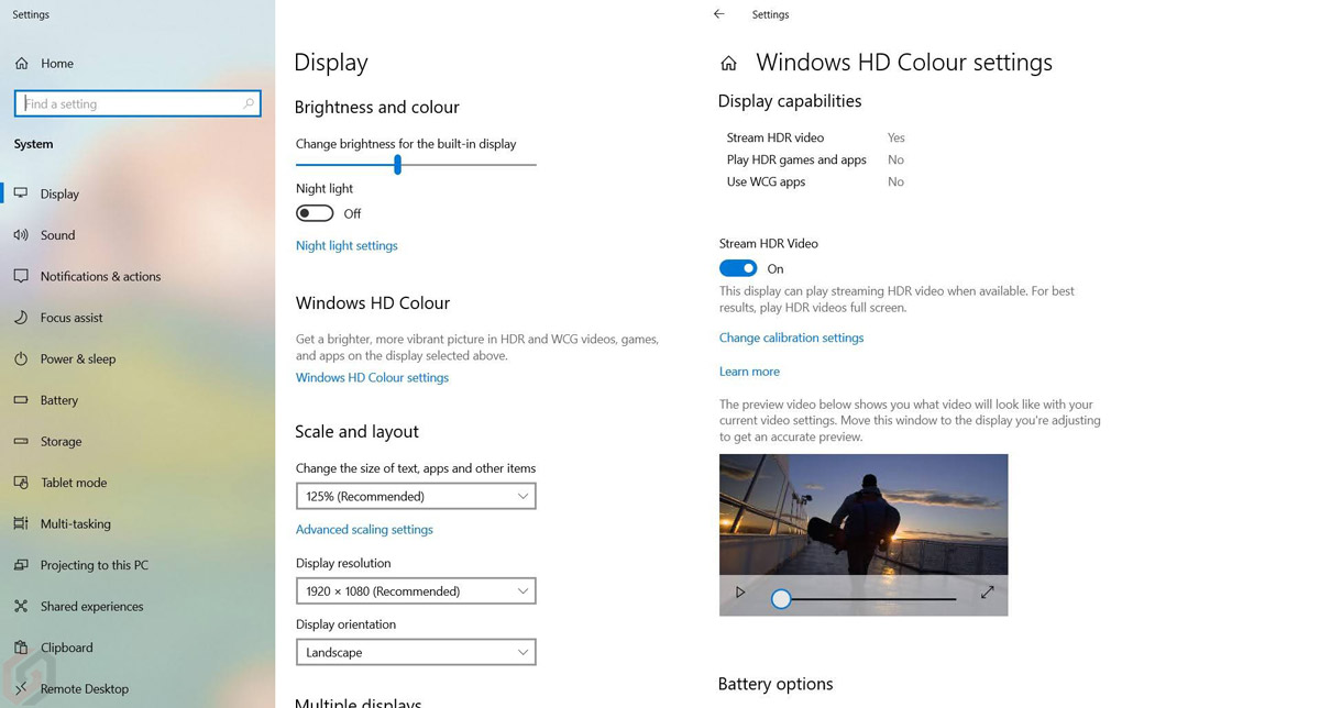 Windows HD Color Mode
