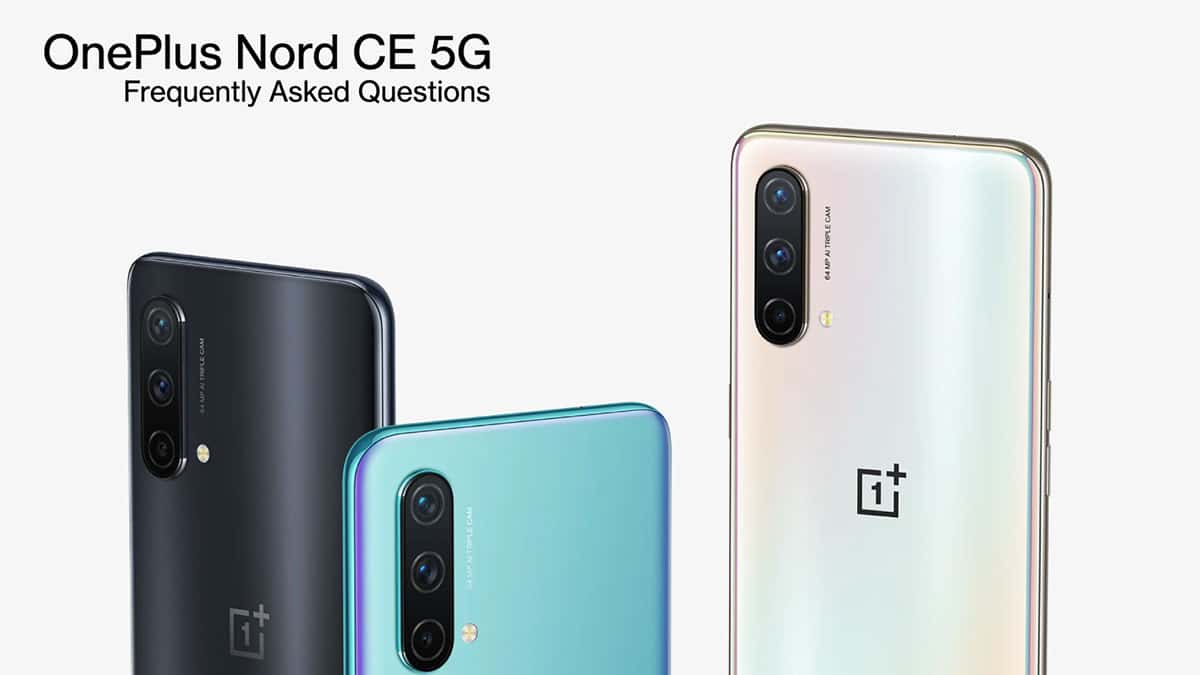 OnePlus Nord CE 5G Frequently Asked Questions