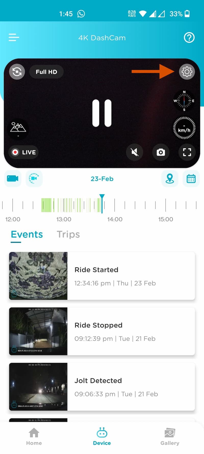 Qubo Dashcam Pro 4K App 
