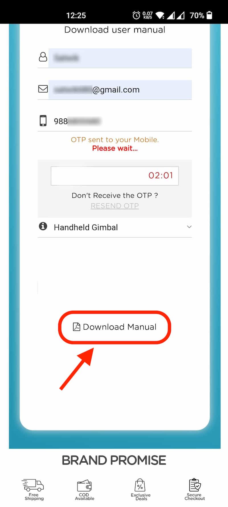 Qubo Gimbal User Manual 