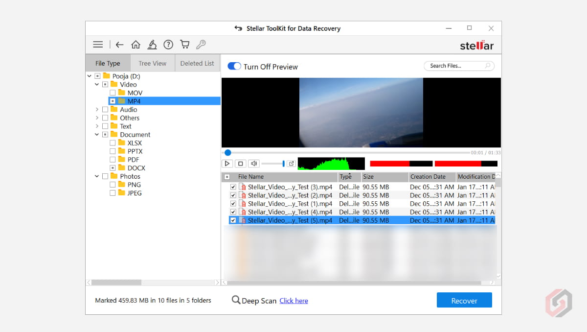 Stellar Toolkit for Data Recovery Deleted Videos Recovery