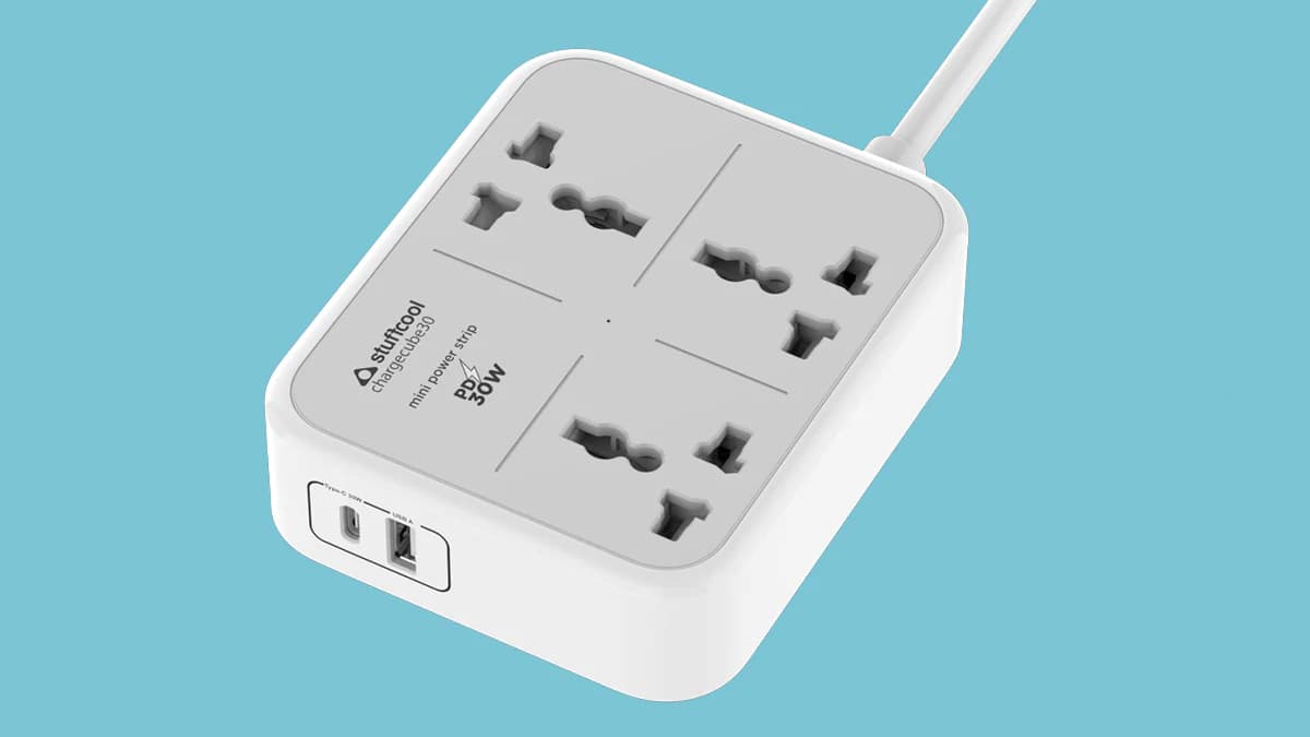Stuffcool ChargeCube 30 Ports and Sockets