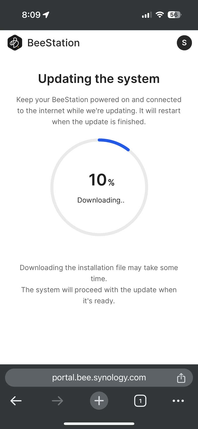 Updating Synology BeeStation