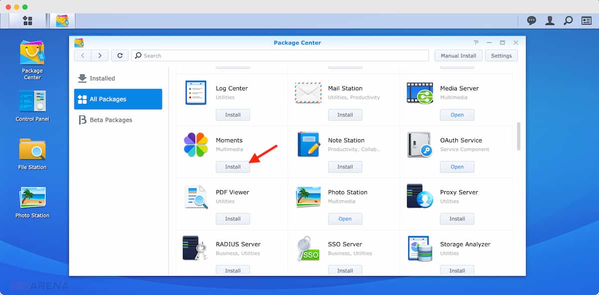 Download Synology Moments App