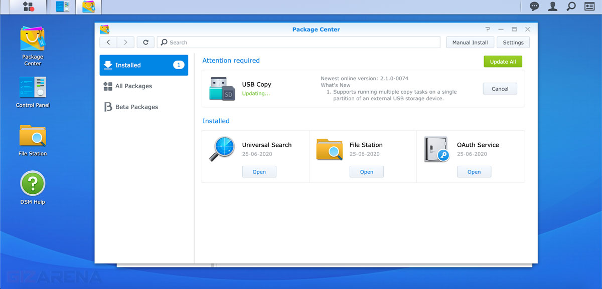 Synology DS220 UI3