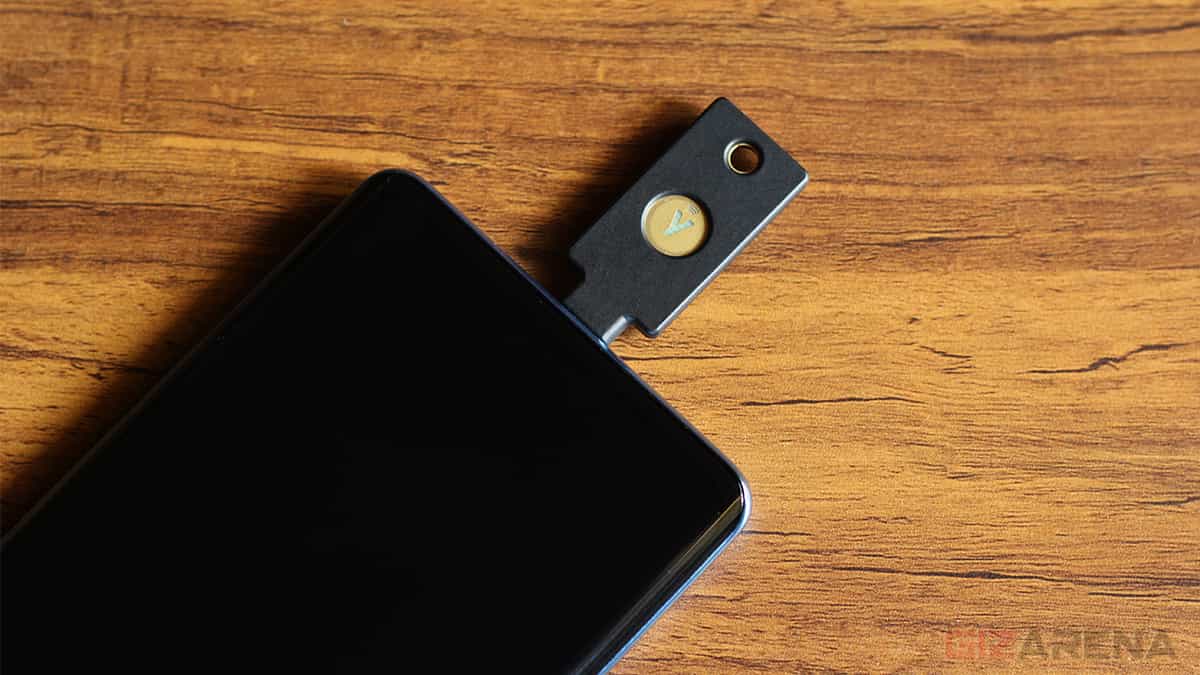 YubiKey 5C NFC Connected to Phone