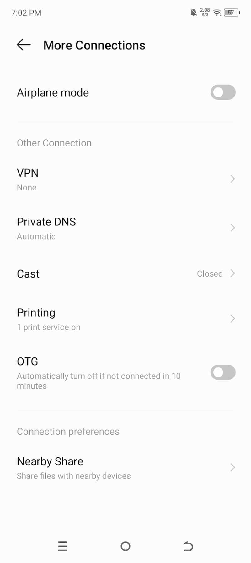 itel A70 Connection Settings